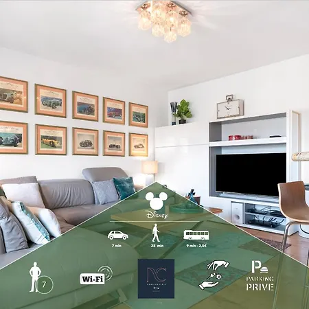 Apartment Disneyland-paris 7pers, Parking, Wifi, Ac *